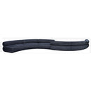  Manufacturer Color_Navy -- Bale 280" Navy Chenille Fabric Upholstered 6 pc Modular Sectional IMAGE 11