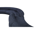  Manufacturer Color_Navy -- Bale 280" Navy Chenille Fabric Upholstered 6 pc Modular Sectional IMAGE 9