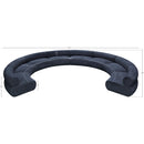  Manufacturer Color_Navy -- Bale 202" Navy Chenille Fabric Upholstered 8 pc Modular Sectional IMAGE 12