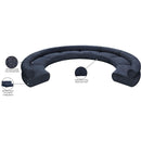 Meridian Bale Navy Chenille Fabric Modular Sofa IMAGE 13