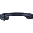  Manufacturer Color_Navy -- Bale 202" Navy Chenille Fabric Upholstered 8 pc Modular Sectional IMAGE 4