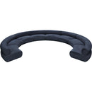  Manufacturer Color_Navy -- Bale 202" Navy Chenille Fabric Upholstered 8 pc Modular Sectional IMAGE 5