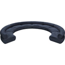 Meridian Bale Navy Chenille Fabric Modular Sofa IMAGE 5