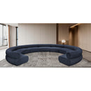  Manufacturer Color_Navy -- Bale 202" Navy Chenille Fabric Upholstered 9 pc Modular Sectional IMAGE 2