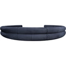 Meridian Bale Navy Chenille Fabric Modular Sofa IMAGE 3