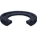  Manufacturer Color_Navy -- Bale 202" Navy Chenille Fabric Upholstered 9 pc Modular Sectional IMAGE 5