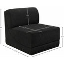  Manufacturer Color_Black -- Meridian Ollie Stationary Fabric Chair IMAGE 8