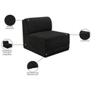  Manufacturer Color_Black -- Meridian Ollie Stationary Fabric Chair IMAGE 9