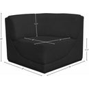  Manufacturer Color_Black -- Meridian Ollie Stationary Fabric Chair IMAGE 8