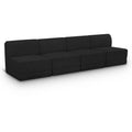  Manufacturer Color_Black -- Meridian Ollie Fabric 4 pc Sectional IMAGE 1