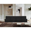  Manufacturer Color_Black -- Meridian Ollie Fabric 4 pc Sectional IMAGE 2