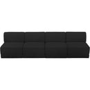  Manufacturer Color_Black -- Meridian Ollie Fabric 4 pc Sectional IMAGE 5