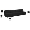  Manufacturer Color_Black -- Meridian Ollie Fabric 4 pc Sectional IMAGE 9