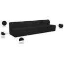 Meridian Ollie Black Boucle Fabric Modular Sofa IMAGE 9
