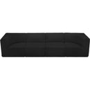  Manufacturer Color_Black -- Meridian Ollie Fabric 4 pc Sectional IMAGE 6