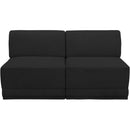 Meridian Ollie Black Boucle Fabric Modular Sofa IMAGE 4