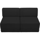  Manufacturer Color_Black -- Meridian Ollie Fabric 2 pc Sectional IMAGE 5