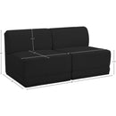  Manufacturer Color_Black -- Meridian Ollie Fabric 2 pc Sectional IMAGE 8