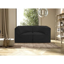  Manufacturer Color_Black -- Meridian Ollie Fabric 2 pc Sectional IMAGE 2