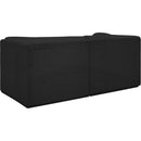  Manufacturer Color_Black -- Meridian Ollie Fabric 2 pc Sectional IMAGE 4