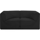  Manufacturer Color_Black -- Meridian Ollie Fabric 2 pc Sectional IMAGE 5