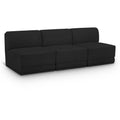  Manufacturer Color_Black -- Meridian Ollie Fabric 3 pc Sectional IMAGE 1