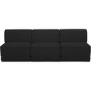  Manufacturer Color_Black -- Meridian Ollie Fabric 3 pc Sectional IMAGE 4