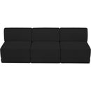  Manufacturer Color_Black -- Meridian Ollie Fabric 3 pc Sectional IMAGE 5