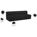 Manufacturer Color_Black -- Meridian Ollie Fabric 3 pc Sectional IMAGE 9