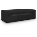  Manufacturer Color_Black -- Meridian Ollie Fabric 3 pc Sectional IMAGE 1