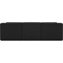 Meridian Ollie Black Boucle Fabric Modular Sofa IMAGE 3