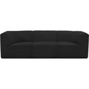 Meridian Ollie Black Boucle Fabric Modular Sofa IMAGE 5