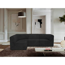 Manufacturer Color_Black -- Meridian Ollie Fabric 4 pc Sectional IMAGE 2
