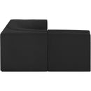  Manufacturer Color_Black -- Meridian Ollie Fabric 4 pc Sectional IMAGE 6