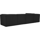  Manufacturer Color_Black -- Meridian Ollie Fabric 5 pc Sectional IMAGE 4