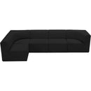  Manufacturer Color_Black -- Meridian Ollie Fabric 5 pc Sectional IMAGE 6