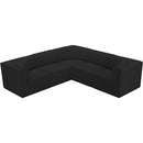  Manufacturer Color_Black -- Meridian Ollie Fabric 5 pc Sectional IMAGE 5