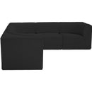  Manufacturer Color_Black -- Meridian Ollie Fabric 5 pc Sectional IMAGE 6