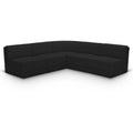  Manufacturer Color_Black -- Meridian Ollie Fabric 5 pc Sectional IMAGE 1