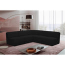  Manufacturer Color_Black -- Meridian Ollie Fabric 5 pc Sectional IMAGE 2