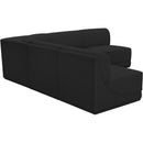  Manufacturer Color_Black -- Meridian Ollie Fabric 5 pc Sectional IMAGE 4