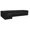  Manufacturer Color_Black -- Meridian Ollie Fabric 6 pc Sectional IMAGE 15