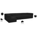  Manufacturer Color_Black -- Meridian Ollie Fabric 6 pc Sectional IMAGE 16