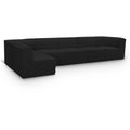  Manufacturer Color_Black -- Meridian Ollie Fabric 6 pc Sectional IMAGE 1
