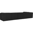  Manufacturer Color_Black -- Meridian Ollie Fabric 6 pc Sectional IMAGE 4