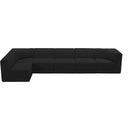  Manufacturer Color_Black -- Meridian Ollie Fabric 6 pc Sectional IMAGE 6