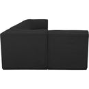  Manufacturer Color_Black -- Meridian Ollie Fabric 6 pc Sectional IMAGE 7