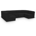 Manufacturer Color_Black -- Meridian Ollie Fabric 6 pc Sectional IMAGE 1