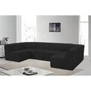  Manufacturer Color_Black -- Meridian Ollie Fabric 6 pc Sectional IMAGE 2