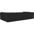  Manufacturer Color_Black -- Meridian Ollie Fabric 6 pc Sectional IMAGE 3